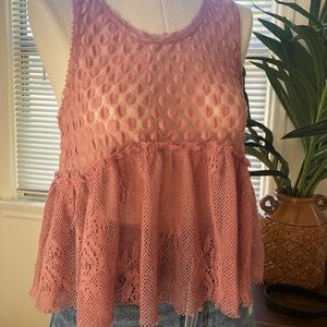 Free People Lace Top